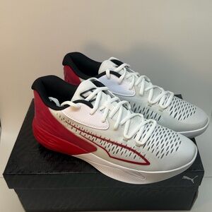 PUMA Women’s Nitro Training Shoes - White/Red Sport Sneakers Size 11